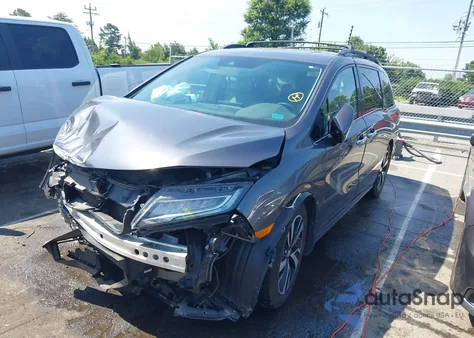 2019 Honda Odyssey Elite из США, поврежденный, VIN 5FNRL6H94KB093145